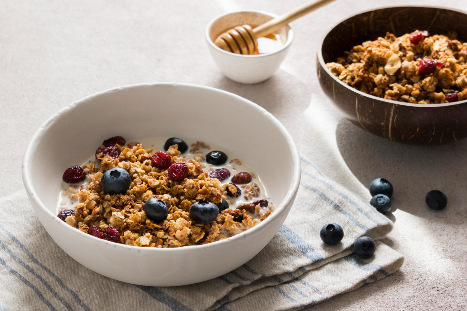 Granola maison au miel de fleur de litchi